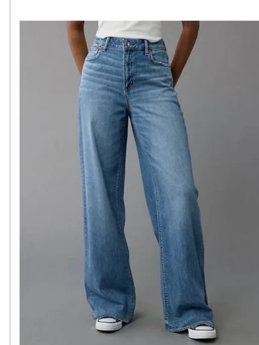 AE high waisted baggy jeans sz 12 long